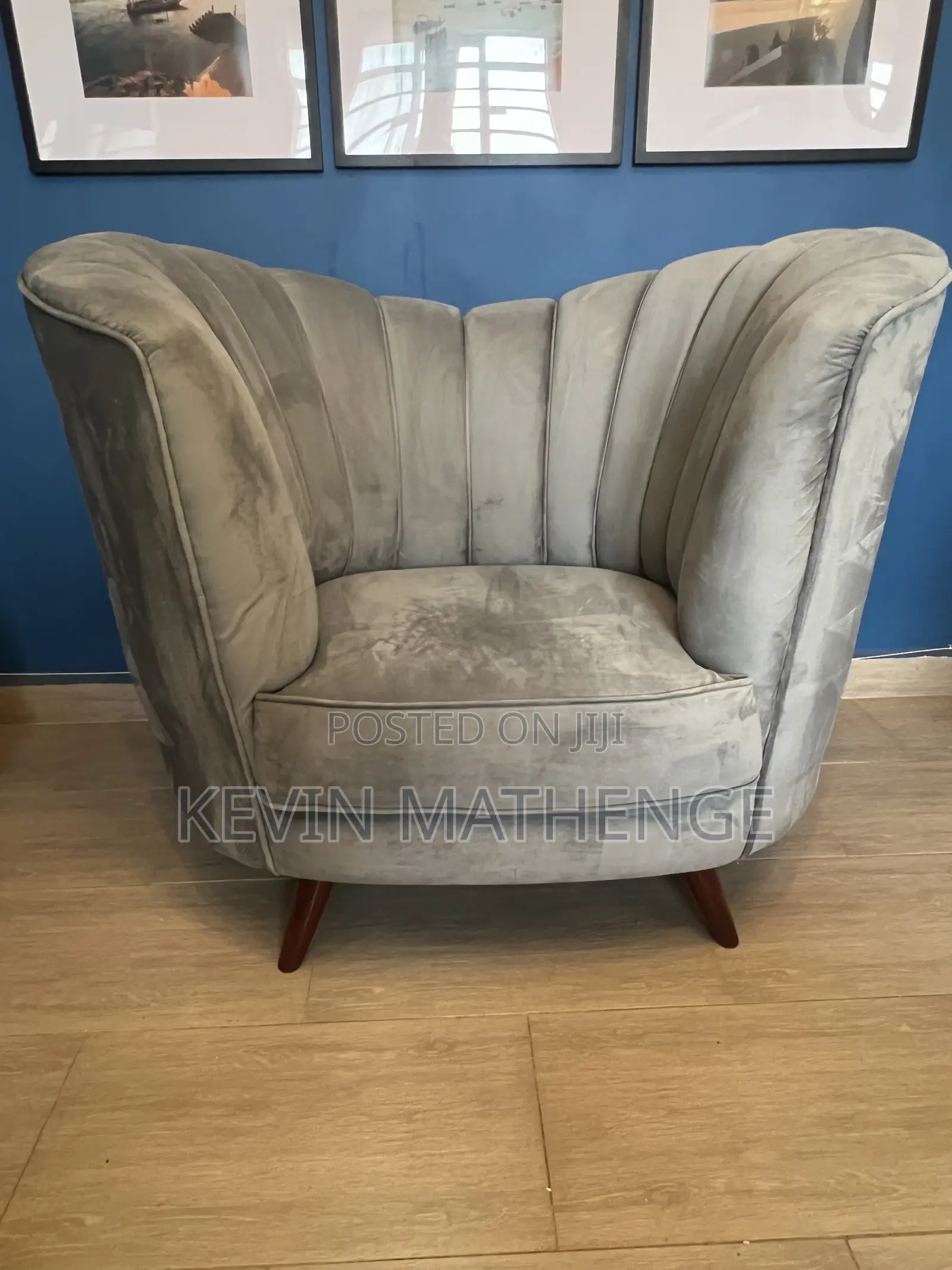 Gray Armchair/Accent Chair