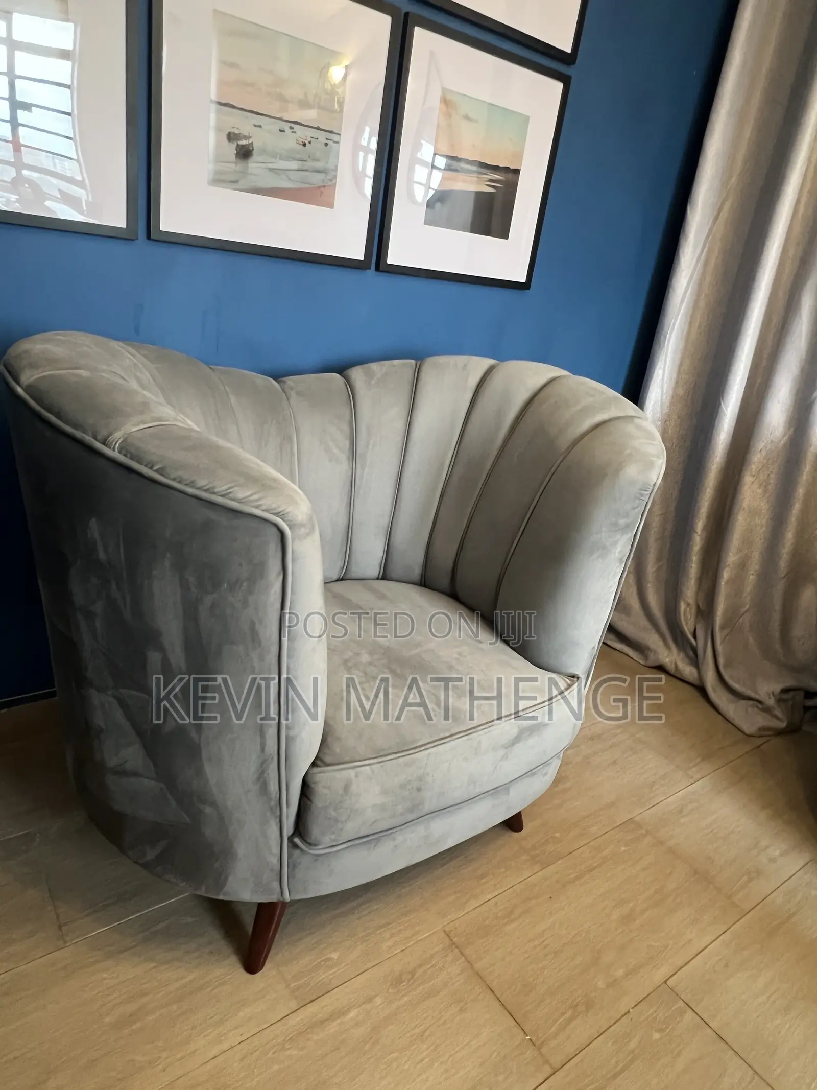Gray Armchair/Accent Chair
