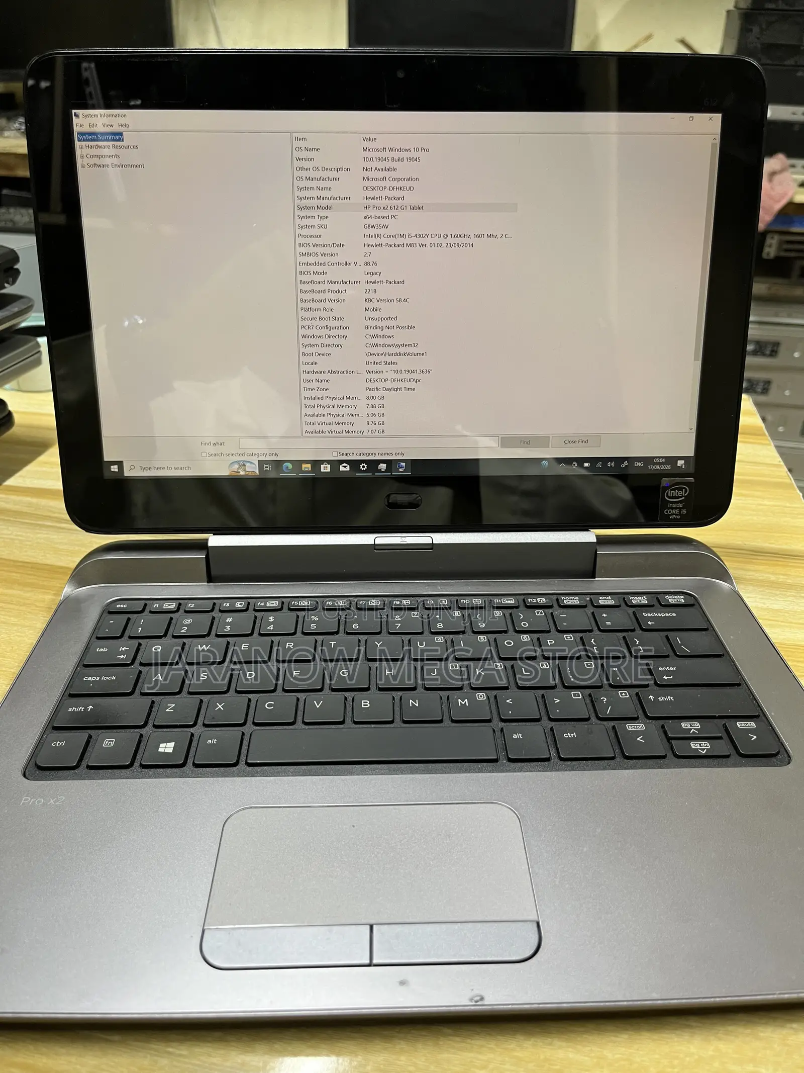 Laptop HP Pro X2 612 G1 8GB Intel Core i5 SSD 256GB