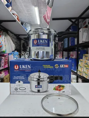 UKEN 7.5L Aluminium Pressure Cooker With Glass Lid – Extra Gasket