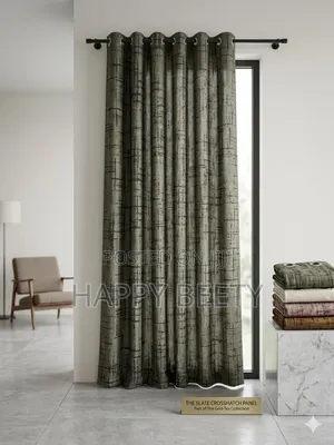 Grid Styled Ready Made Curtains