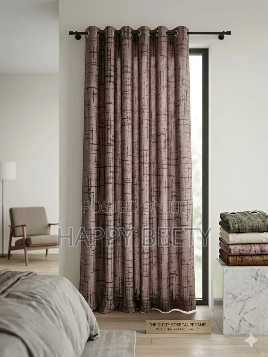 Grid Styled Ready Made Curtains