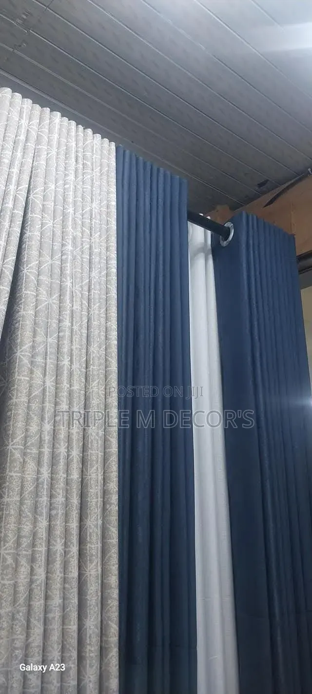 High-Ceiling Villa Window Curtains
