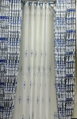 High-Ceiling Villa Window Curtains