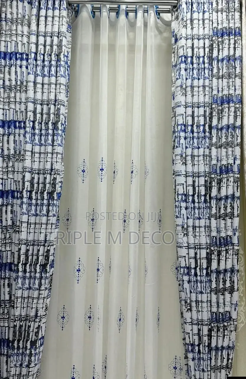 High-Ceiling Villa Window Curtains