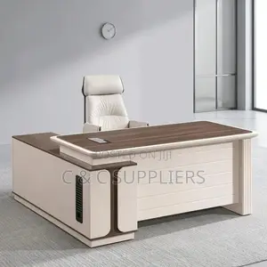 Imported L-Shaped Managers Table-180cm