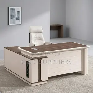 Imported L-Shaped Managers Table-180cm