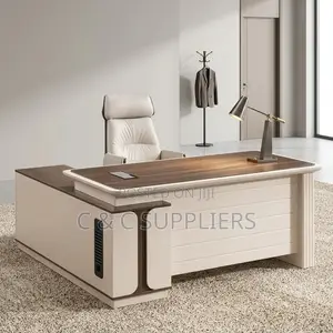 Imported L-Shaped Managers Table-180cm