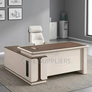 Imported L-Shaped Managers Table-180cm