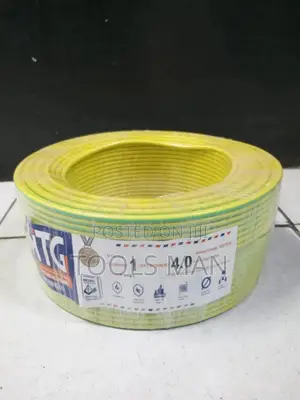 HTG Yellow Green Earth Wire 4.0mm 90m Electrical Cable.