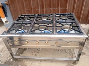Stainless Steel Commercial 6 Burner Gas Cooker Size 1300mm by 900mm