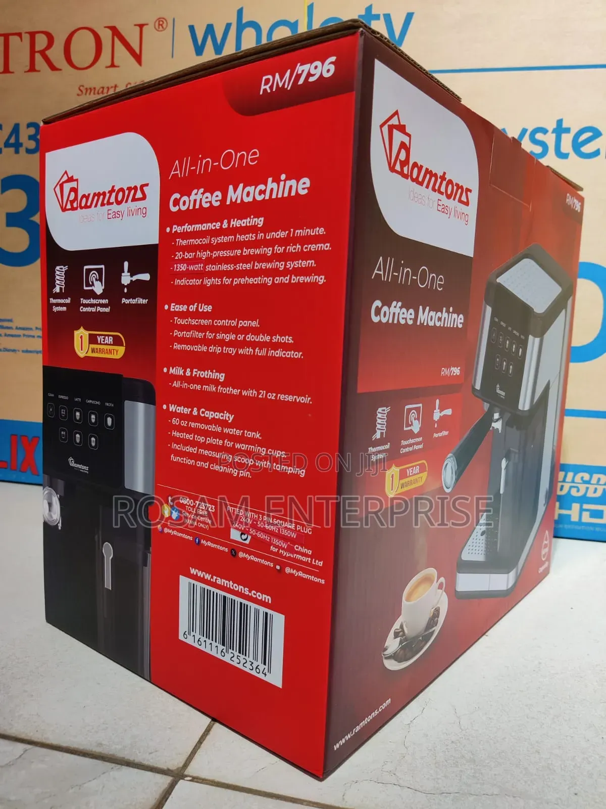 Ramtons All-in-One Coffee Machine – Rm/796