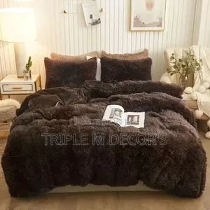 Brown Black Warm Soft Fluffy Duvet 6*7