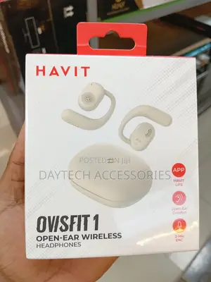 Havit OSW-914 Open Ear Wireless Black/Beige Earbuds