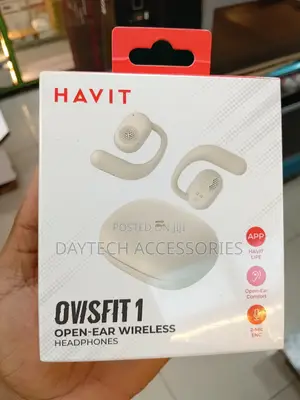 Havit OSW-914 Open Ear Wireless Black/Beige Earbuds