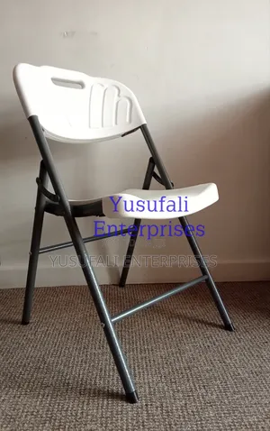 Foldable Chair, Heavy Duty, Plastic Body Metal Frame.
