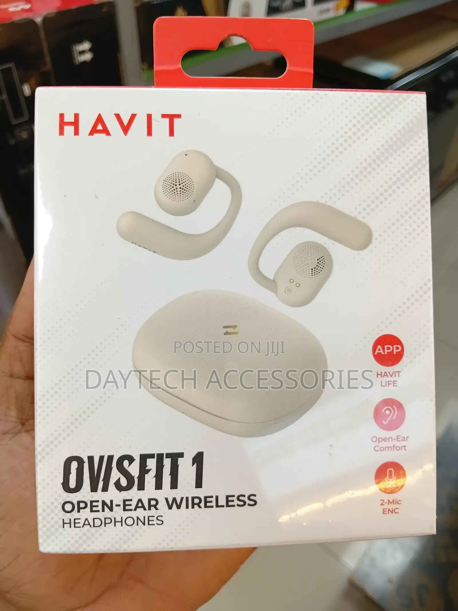 Havit OSW-914 Owsfit 1 Open Ear Bluetooth Headphones - Black