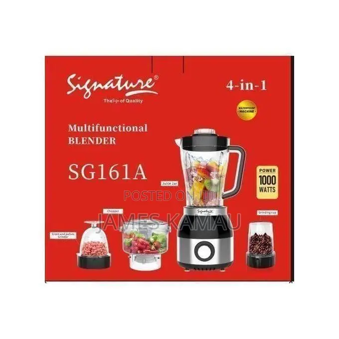 Signature Unbreakable Multifunctional 4 in 1 Blender,