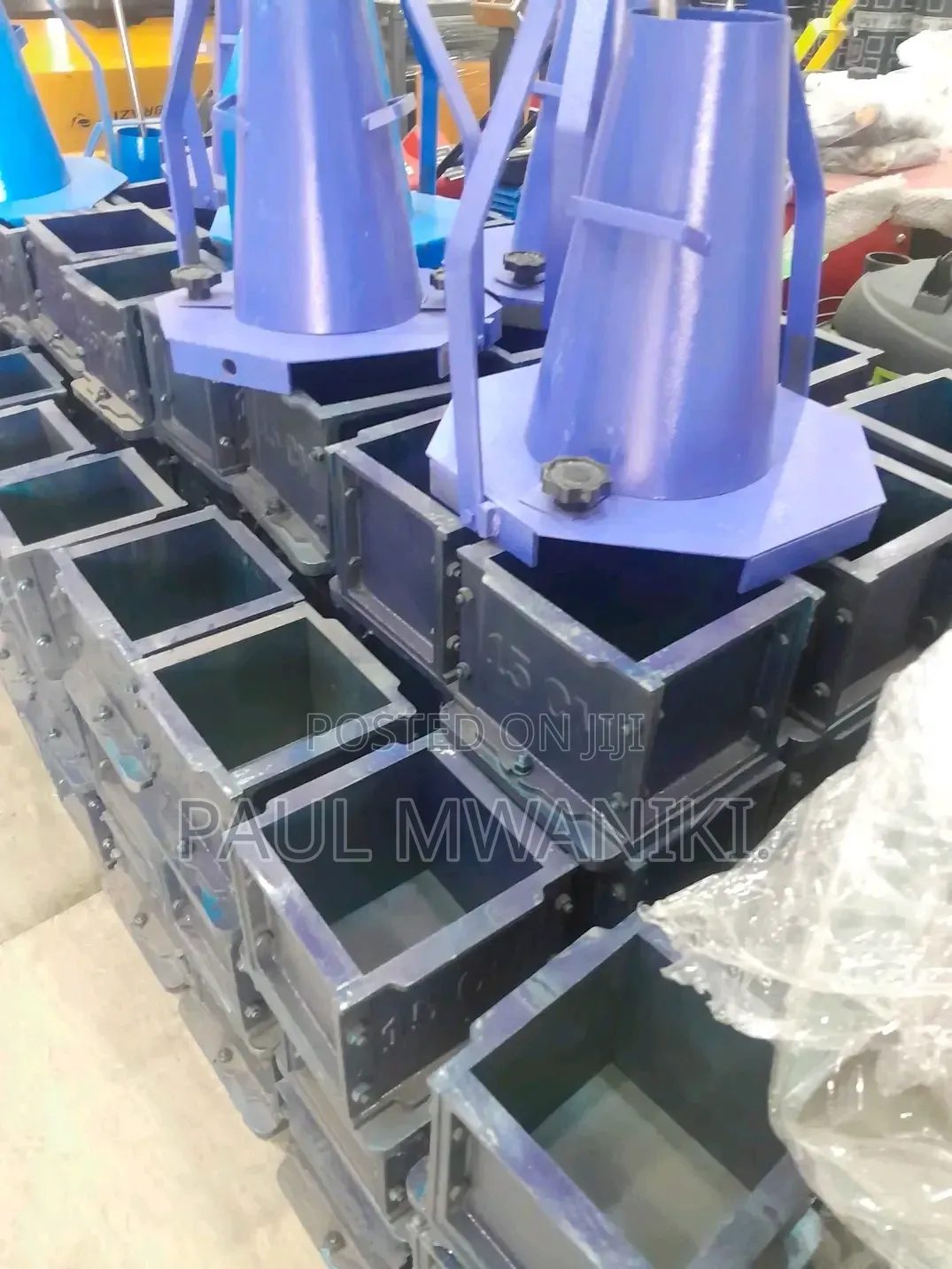 Premium 150mm Concrete Cube Test Moulds – Plastic Metallic