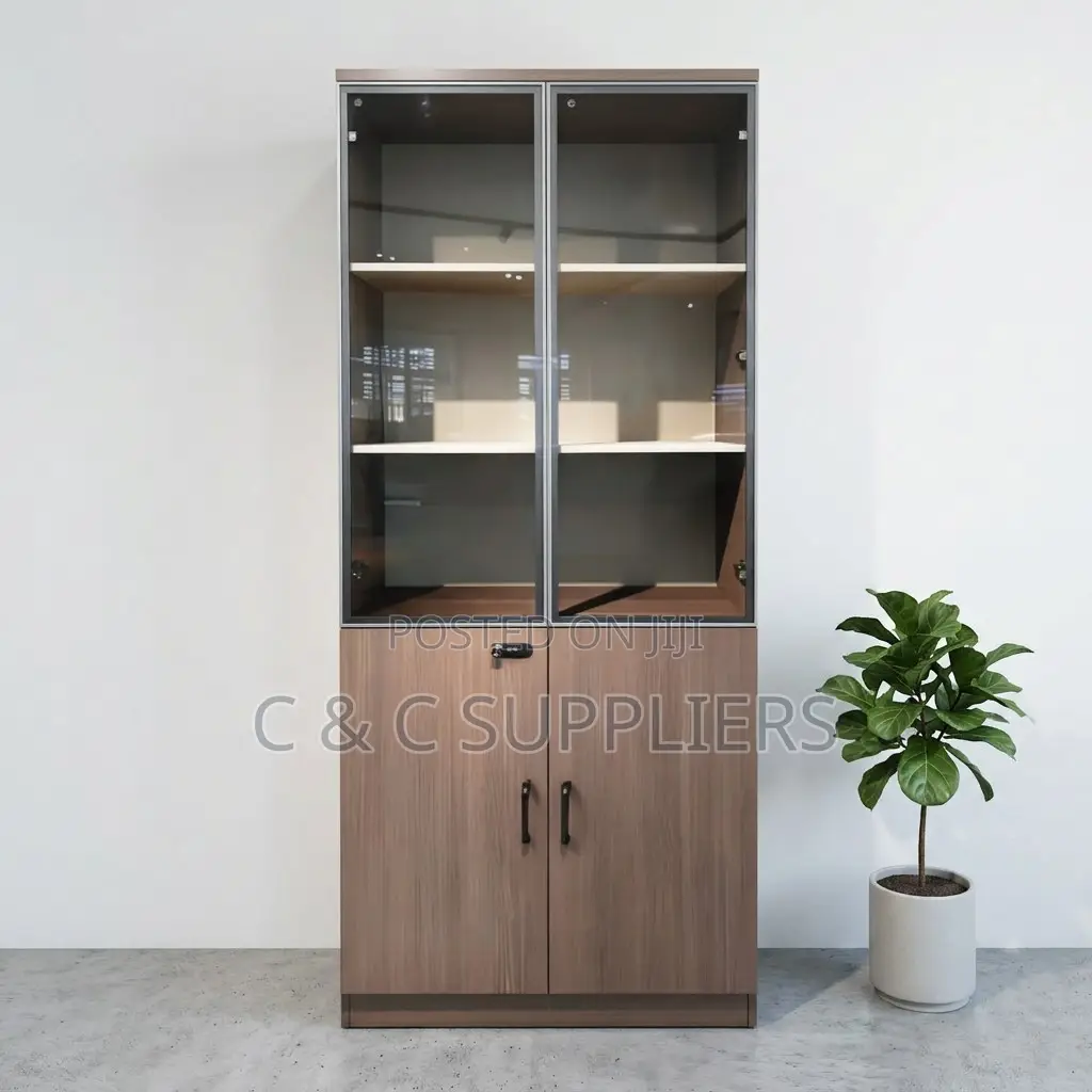 Wooden Half Glass Display Cabinet
