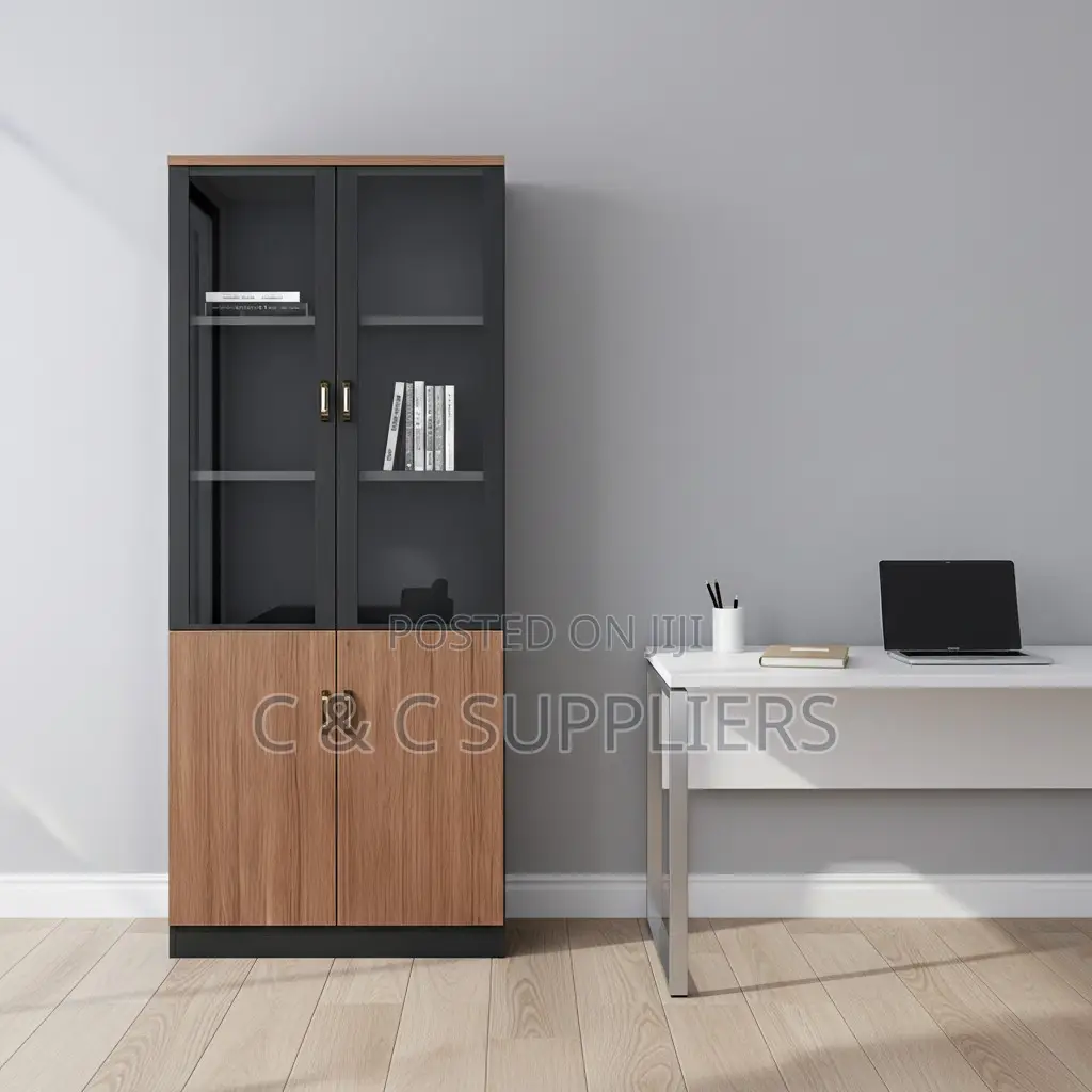 Wooden Half Glass Display Cabinet