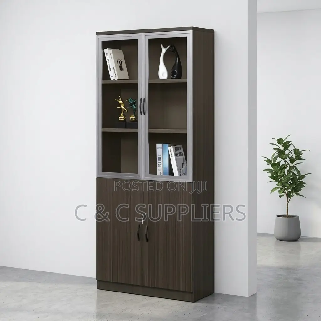 Wooden Half Glass Display Cabinet