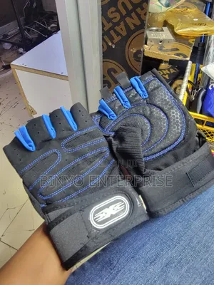 Gym Gloves Black and Blue