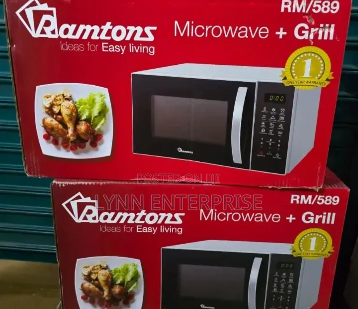 Ramtons 23litres Rm589 Microwave With Grill Rm589 (Silver)
