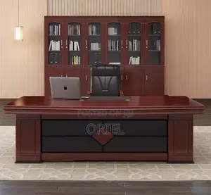 Mahogany Executive OfficeDesk – PremiumWooden Professional Workstation
