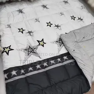Complete 4pc Double Sided Duvet Set (Duvet, Sheet Pillowcases)