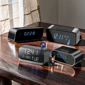 Remote Viewing Device WiFi Alarm Table Clock Hidden Spy Camera