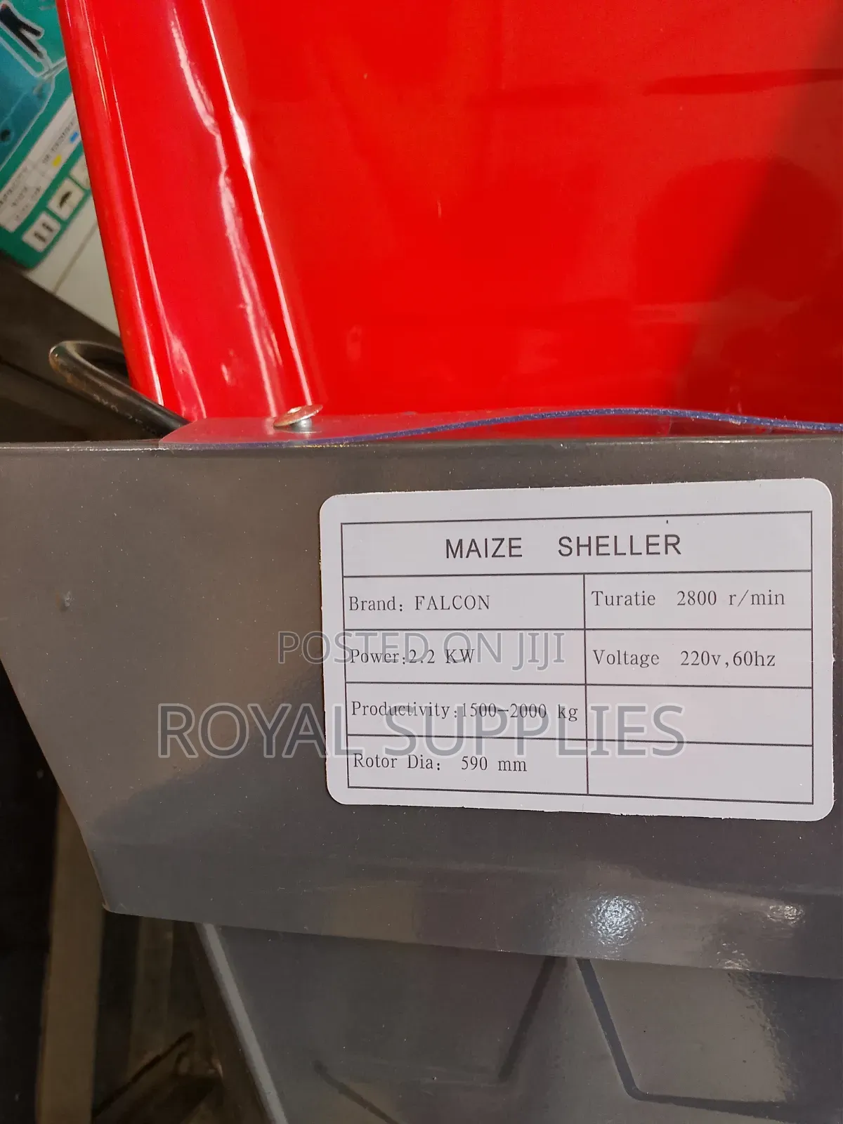 Maize Sheller 3hp 1500-2000kg/Hr