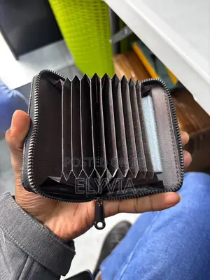 Black Flowered Cardholder