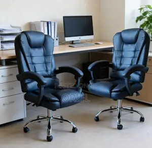 Executive Office Leather Seat With Footrest – Premium Reclining Chair