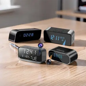 Smart Indoor Recorder WiFi Alarm Table Clock Hidden Spy Camera