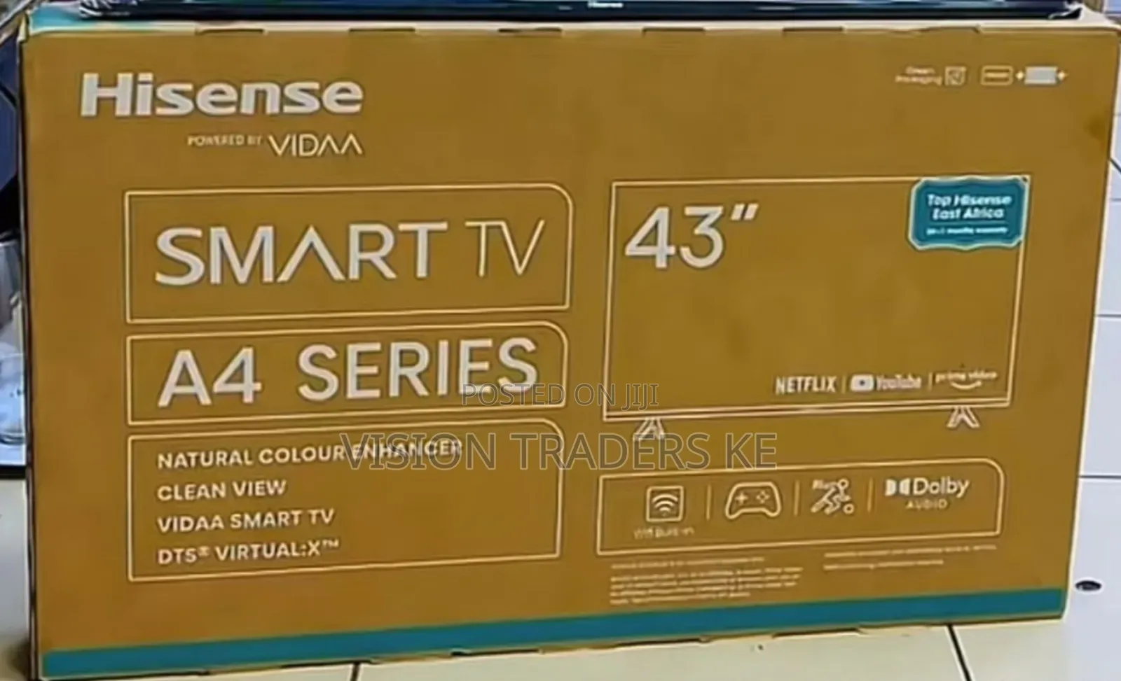 Hisense 43" Inch 43A4QKEN Smart VIDDA FHD Frameless TV