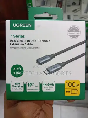 Ugreen USB-C Male to USB-C Female Extension Cable 1M