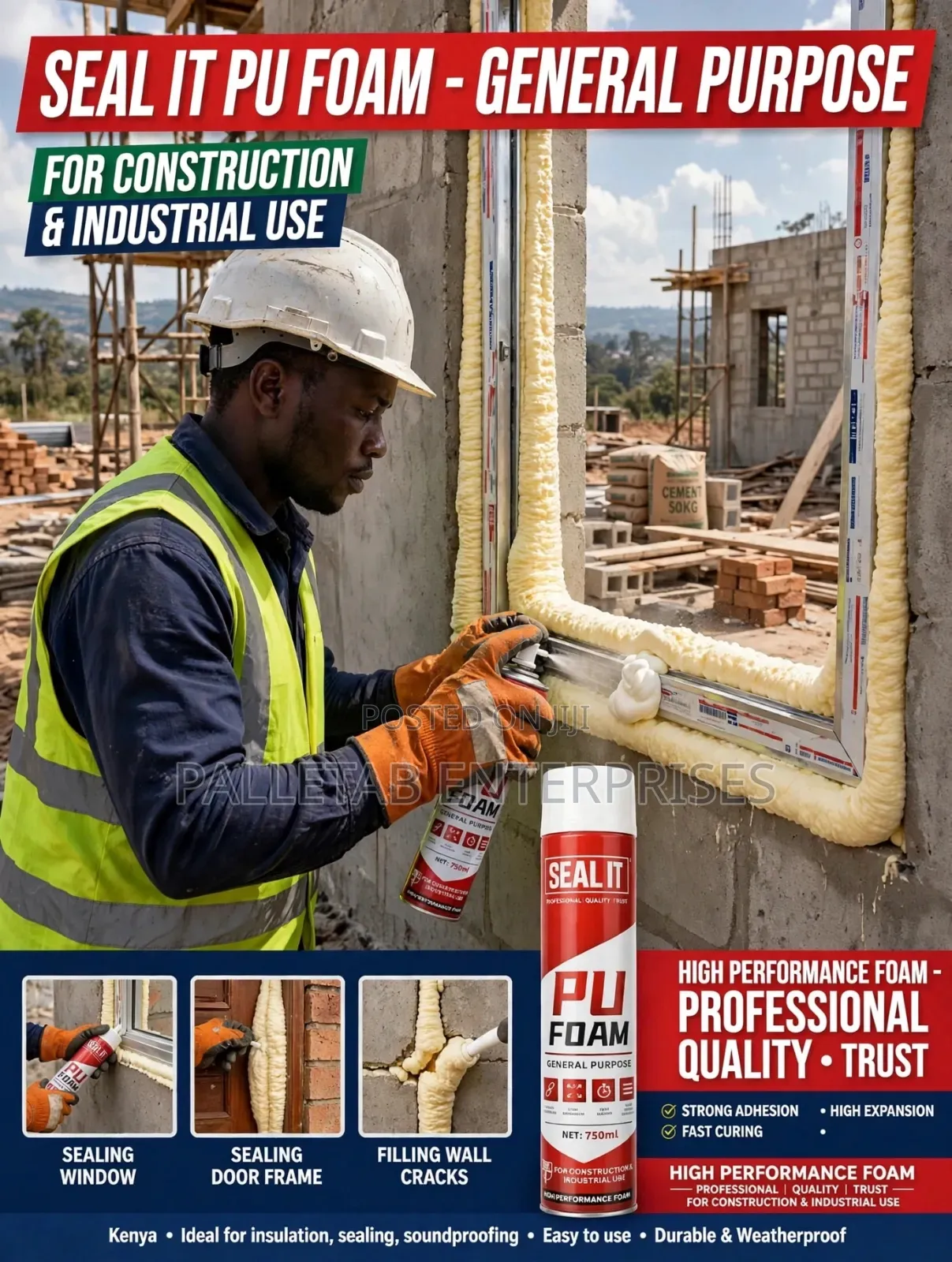Pu Foam 750ml/900g