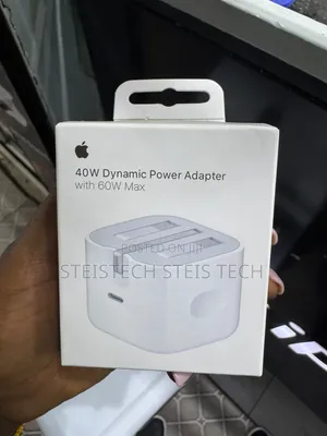 iPhone 40w Dynamic Power Adapter With 60w Max