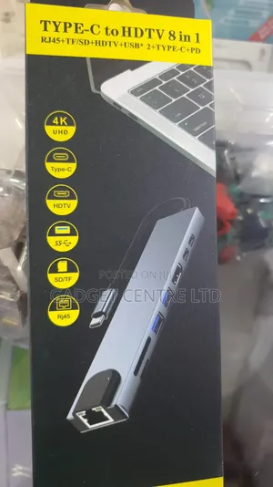 Type C to HDTV 8 in 1 Adapter