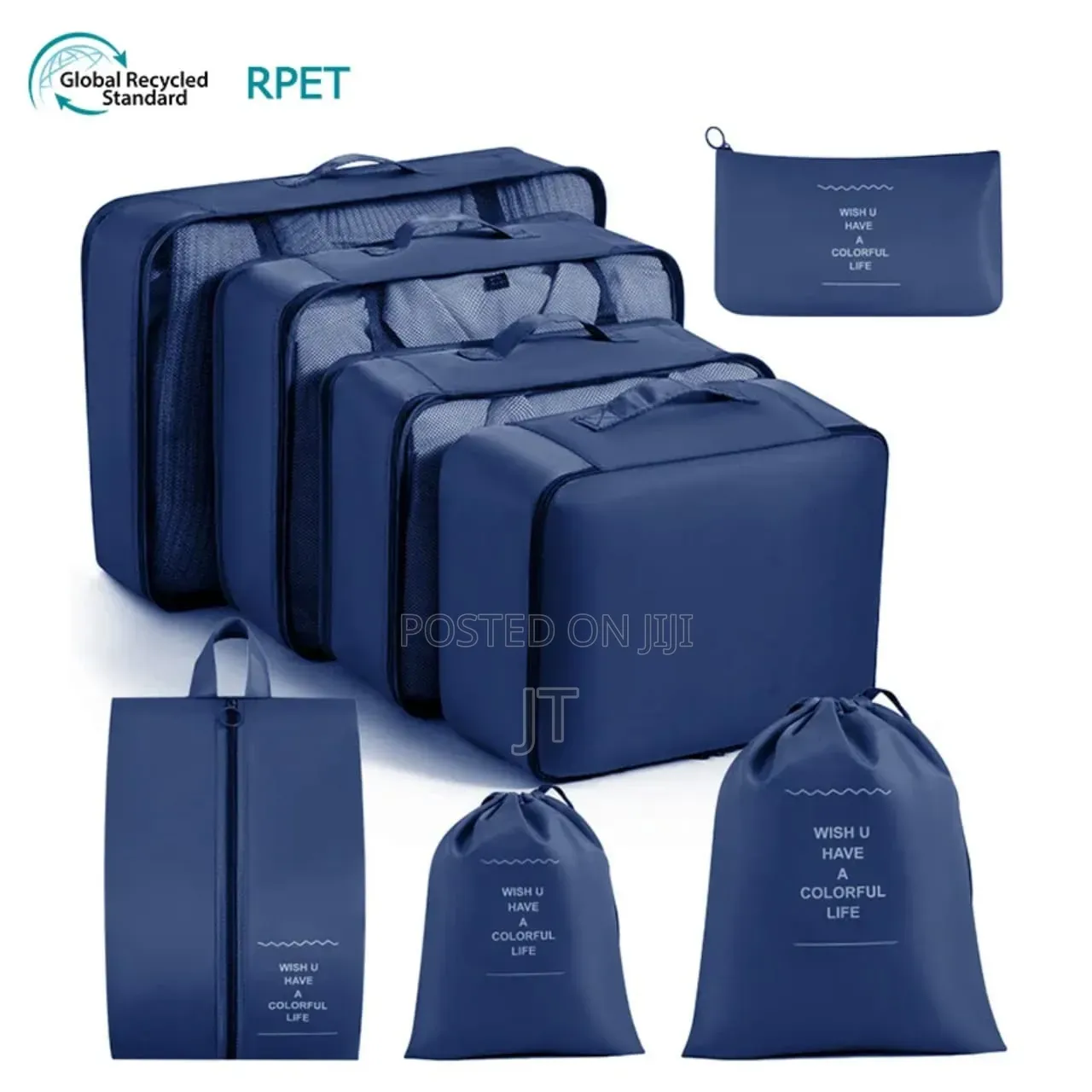 8pcs Luggage Travel Organizers for Suitcase With Toiletry Case