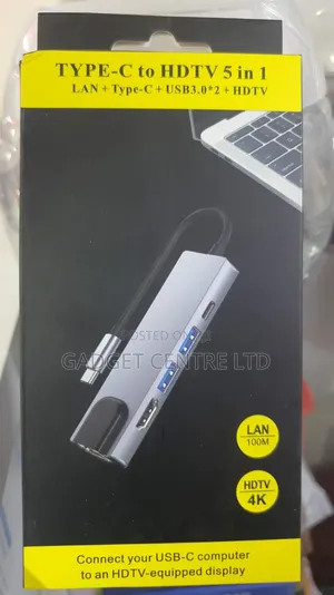 Type C to HDTV 5 in 1 Adapter