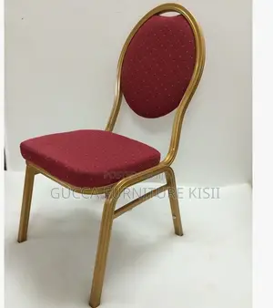 Red Round Back Stackable Events Chair