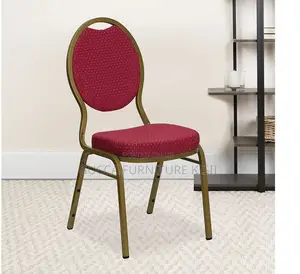 Red Round Back Stackable Events Chair