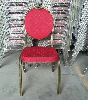 Red Round Back Stackable Events Chair