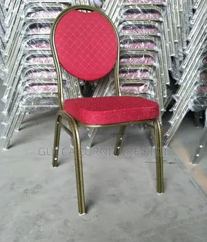 Red Round Back Stackable Events Chair