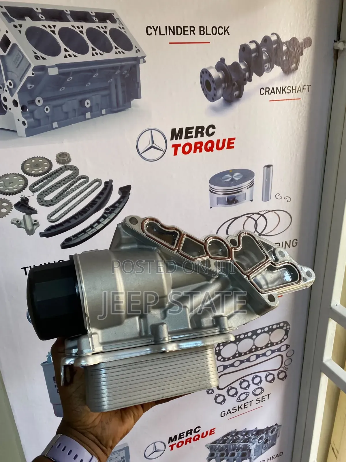 Oil Filter Housing With Oil Cooler a Mercedes W203 W211 W221