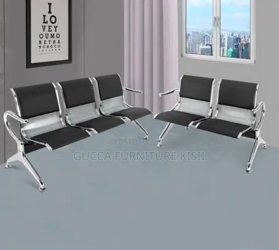Linear 3 Way Airport Bench