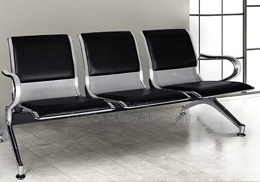 Linear 3 Way Airport Bench