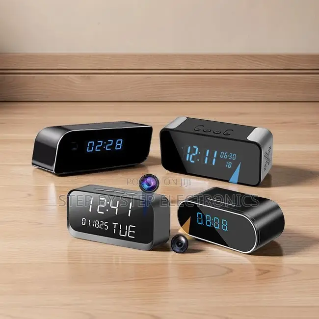 Intelligent Motion Recorder WiFi Alarm Table Clock Hidden Spy Camera
